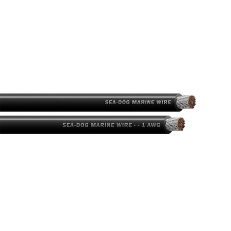 1 AWG Black Battery Cable - 50'