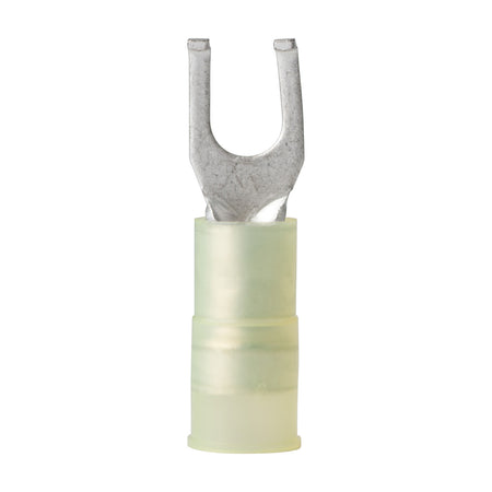 12-10 AWG - #10 Nylon Flanged Spade Terminal - 100-Pack