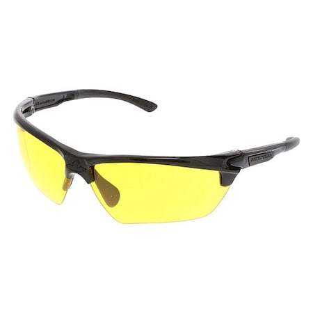 Dominator (DM3), Safety Glasses, MAX6 Anti-Fog, Polycarbonate Lens, Black Frame, Half Frame, 1 PR