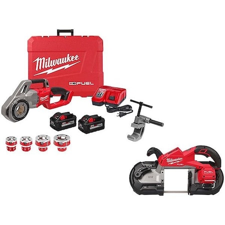 Threader w/Heads+M18 FUEL Band Saw