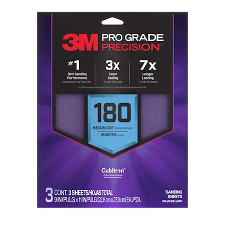 Precision Faster Sanding Sheets, PK3