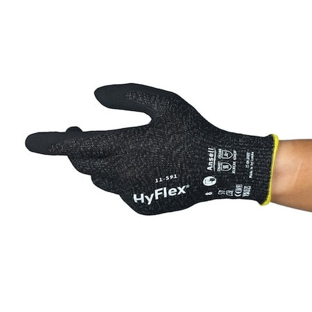 Knit Gloves, Cut Level A9 ,Nitrile ,Sandy ,L 1 PR