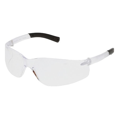 BearKat (BK2), Safety Glasses, Duramass Hard Coat, Polycarbonate Lens, Clear Frame, Frameless, 1 PR