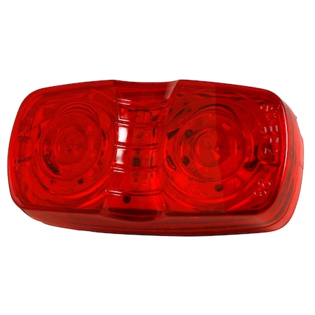 Lamp,Square Corner,13-Diode,LED,Red