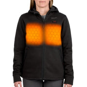 Women's Heated Hoodie, Up to 8 hours Time, Zipper Closure, Black, Size S