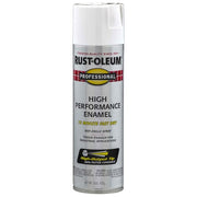 Rust Preventative Spray Paint, White, Flat, 15 Oz