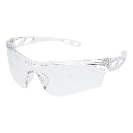 Checklite (CL4), Safety Glasses, MAX6 Anti-Fog, Polycarbonate Lens, Clear Frame, Frameless, 1 PR
