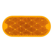 Reflector, Stick-On, Yellow, Oval