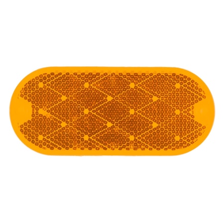 Reflector, Stick-On, Yellow, Oval