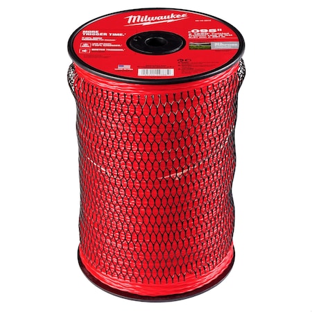 String Trimmer Line,Red,1/8 in H