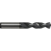Screw Machine Drill Bit, #36 Size, 135  Degrees Point Angle, Cobalt, TiCN Finish, Straight Shank