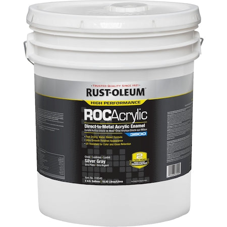 Acrylic Enamel Coating,Silver Gray,5 gal