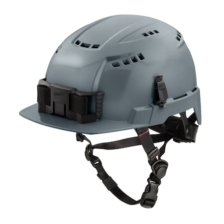 BOLT Gray Front Brim Vented Helmet with BOLT - Class C