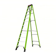 A-Frame Stepladder, Fiberglass, 12 ft, 16.1 ft