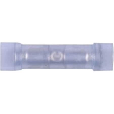 Butt Splice Connector, Blue, 14 AWG Max