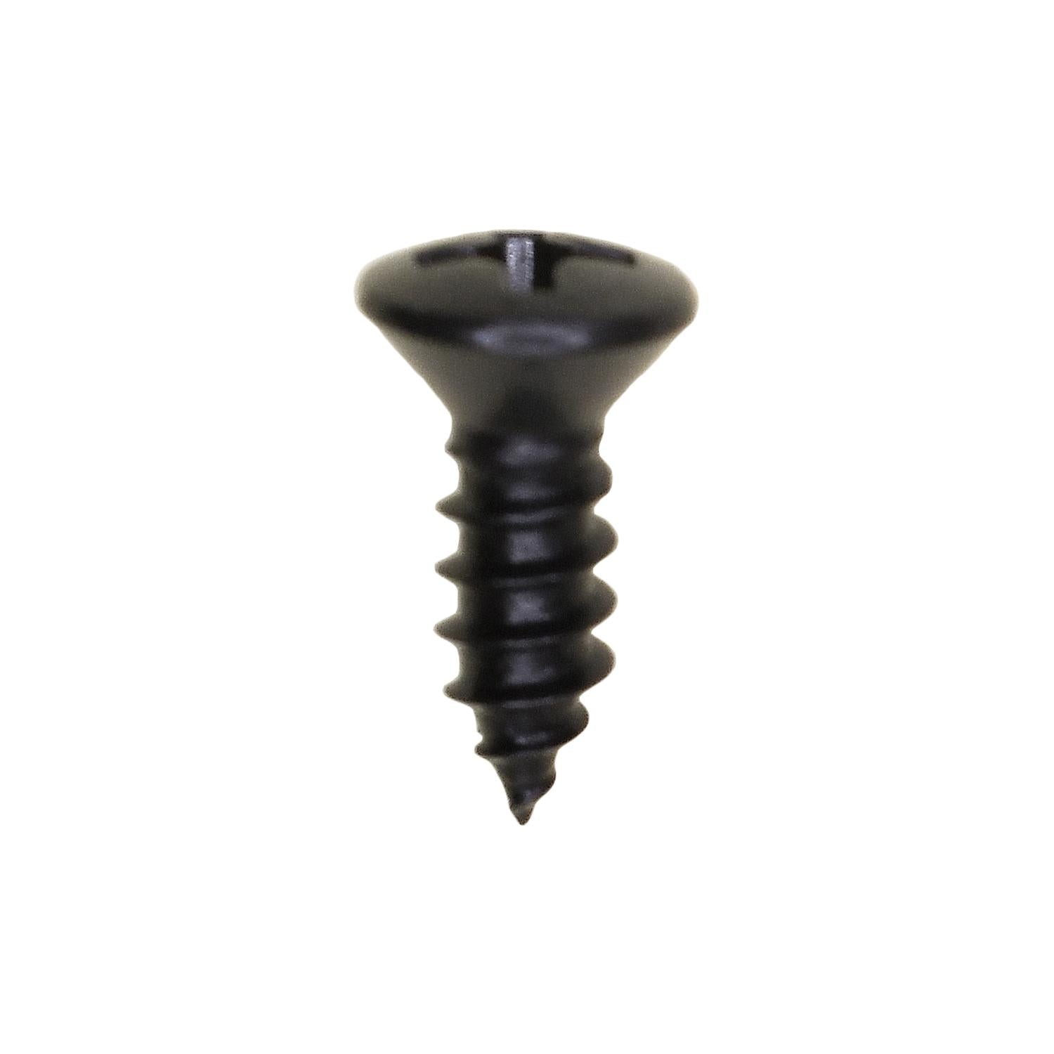 #8 x 1/2" Phillips Oval Head Tapping Screw Black Oxide AB