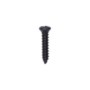 #8 x 3/4" Phillips Oval Head Tapping Screw Black Oxide AB with #6 Head