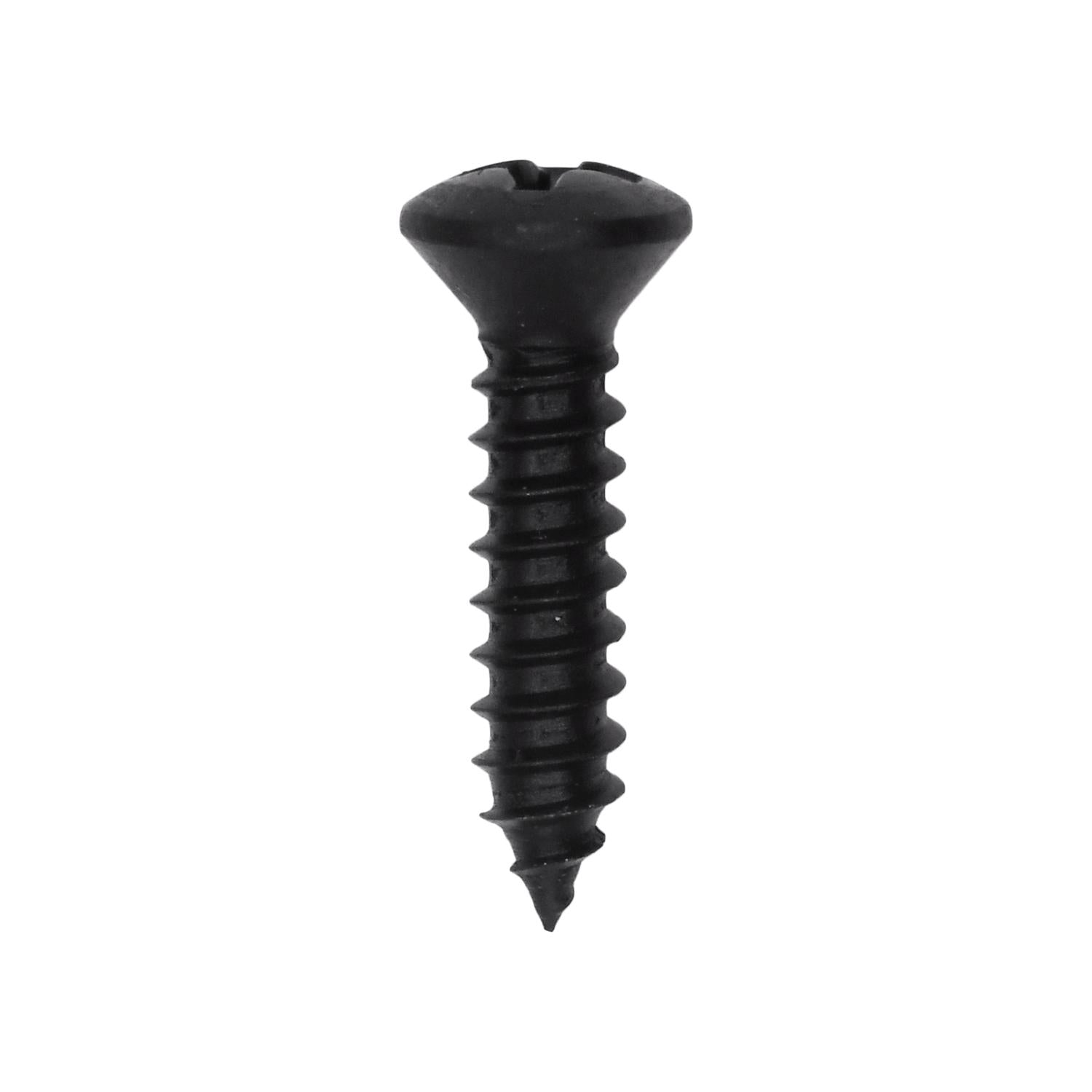 #8 x 3/4" Phillips Oval Head Tapping Screw Black Oxide