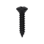 #8 x 3/4" Phillips Oval Head Tapping Screw Black Oxide