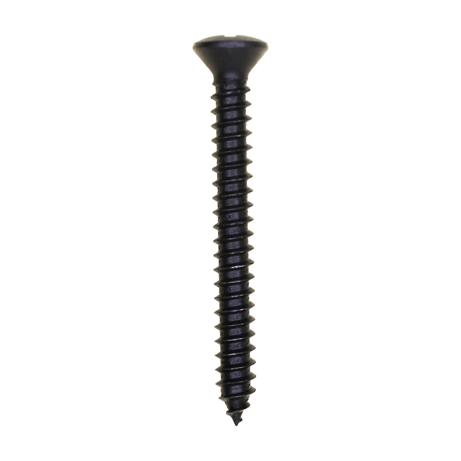 #8 x 1-1/2" Phillips Oval Head Tapping Screw Black Oxide