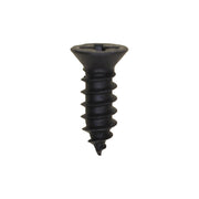 #8 x 1/2" Phillips Flat Head Tapping Screw with #6 Head Black Oxide