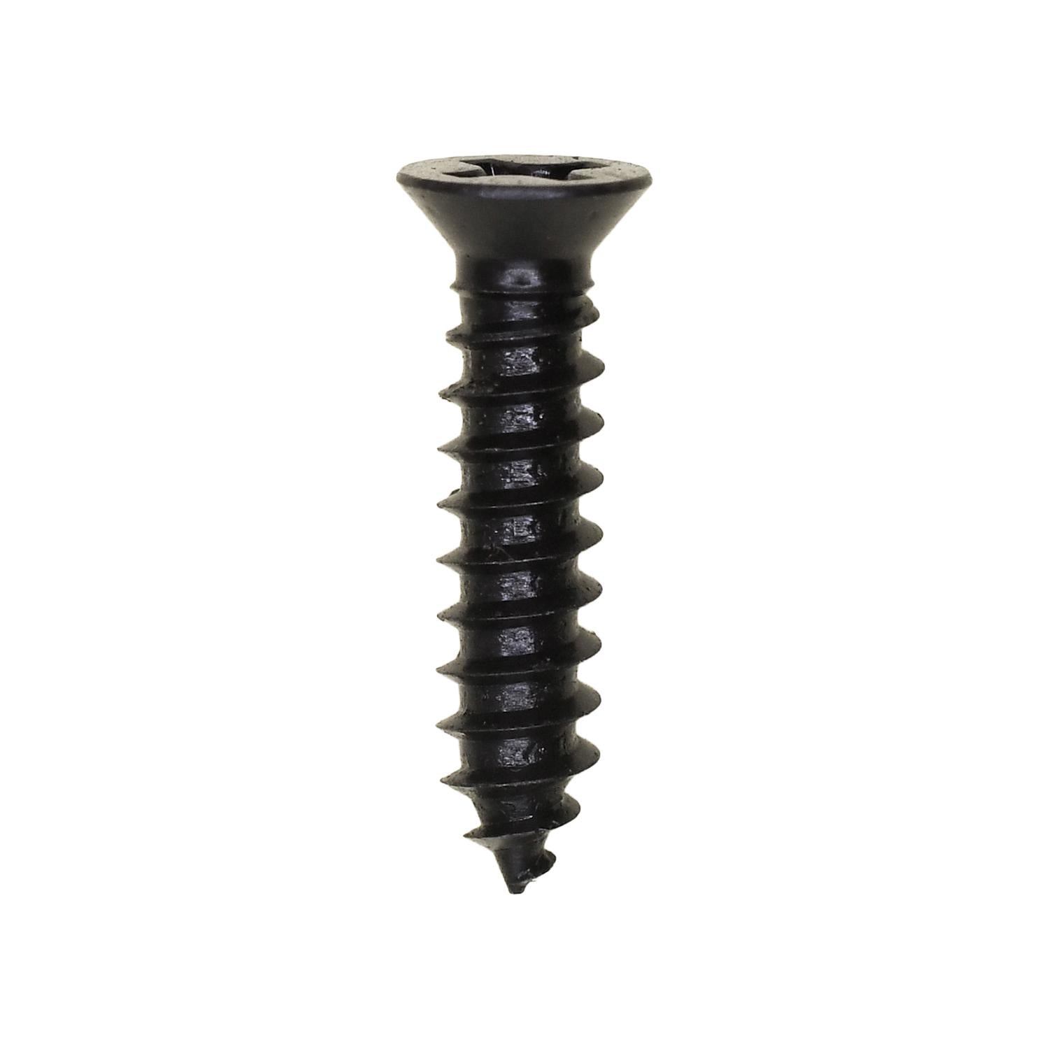 #8 x 3/4" Phillips Flat Head Tapping Screw with #6 Head Black Oxide