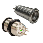 22mm Inrush Push Button Switch Momentary Off(On)(On) - Blue/Red/Green LED - Switch Body Only