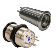 22mm Inrush Push Button Switch Off/On/On - Blue/Green/Red LED - Switch Body Only