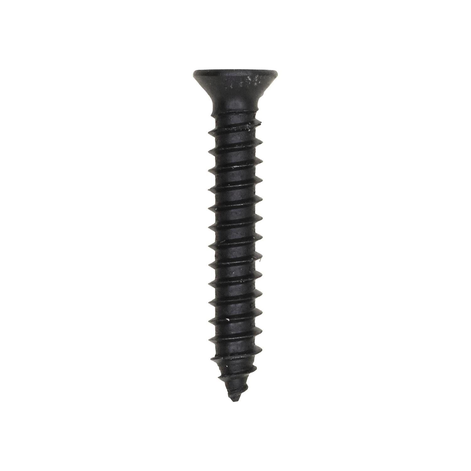 #8 x 1" Phillips Flat Head Tapping Screw with #6 Head Ab Black Oxide