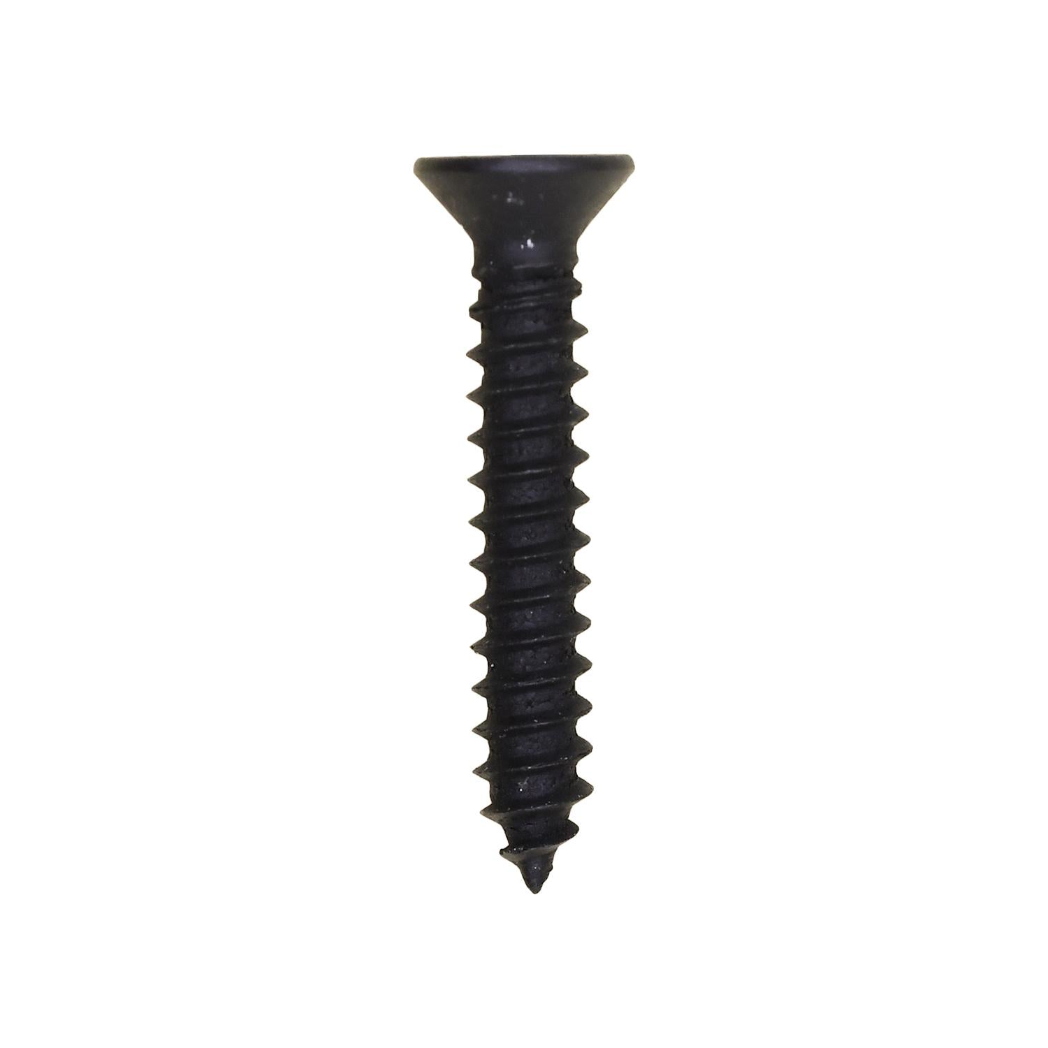 #8 x 1" Phillips Flat Head Tapping Screw Black Oxide Ab