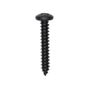 #8 x 1" Phillips Pan Head Tapping Screw Black Oxide