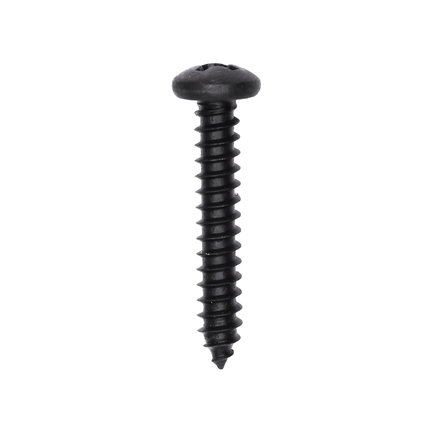 #8 x 1" Phillips Pan Head Tapping Screw Black Oxide