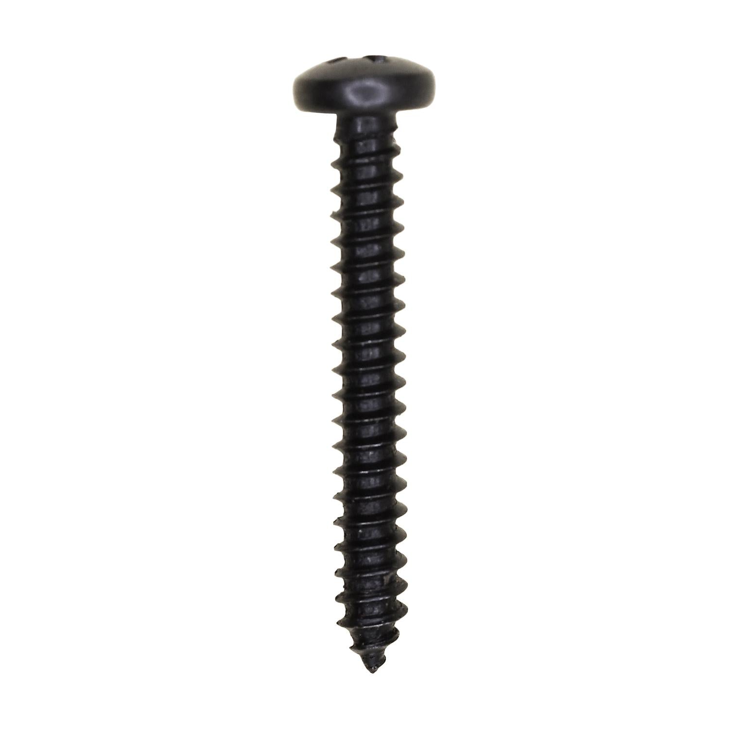 #8 x 1-1/4" Phillips Pan Head Tapping Screw Black Oxide