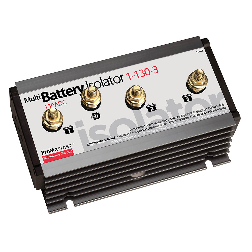 Battery Isolator - 130 AMP - 1 Alternator - 3 Battery