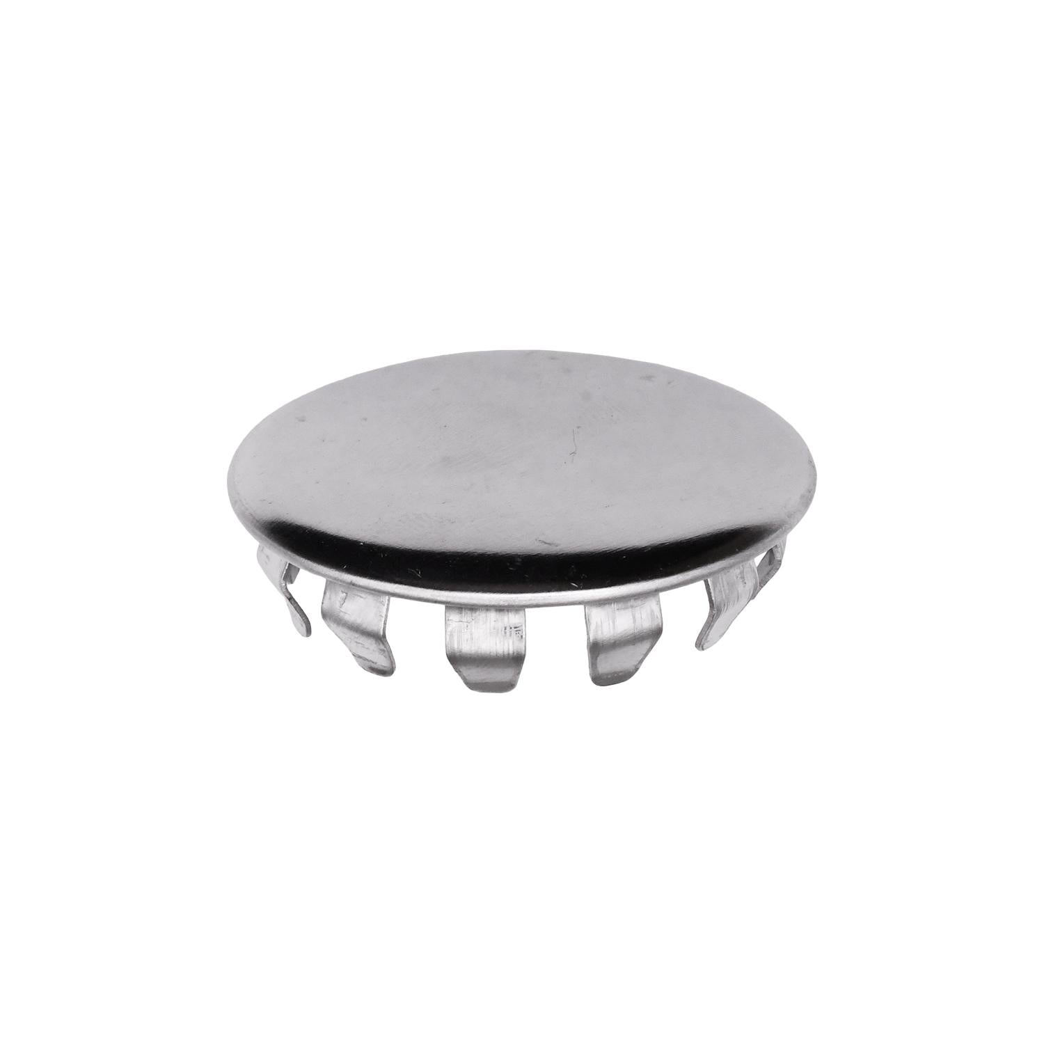 Metal Plug Button 1-1/4" Hole Nickel Pltd
