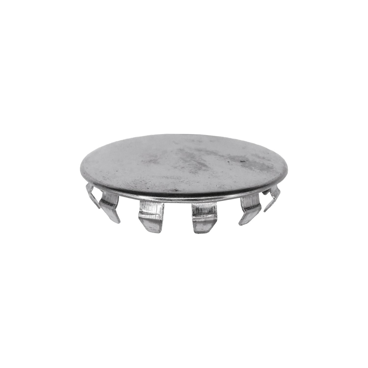 Metal Plug Button 1-1/2" Hole Nickel Pltd