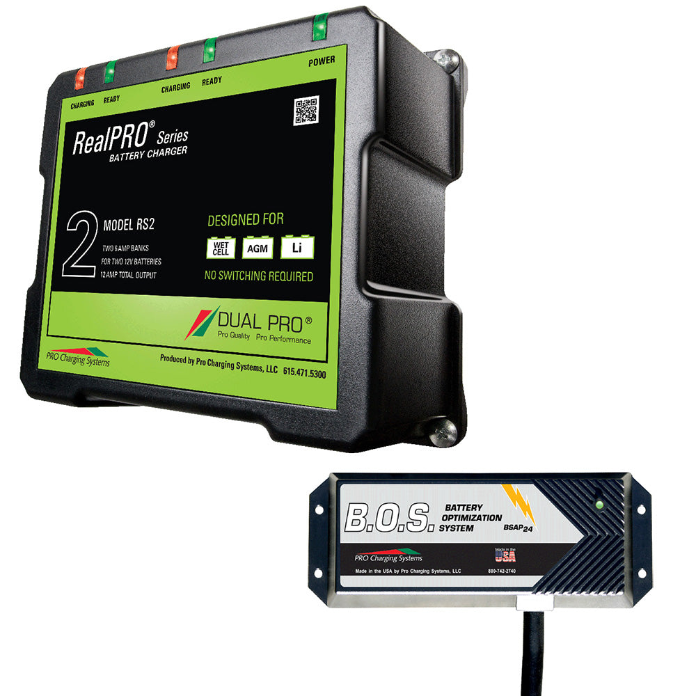RS2 2 Bank Battery Charger w/2 Bank B.O.S.