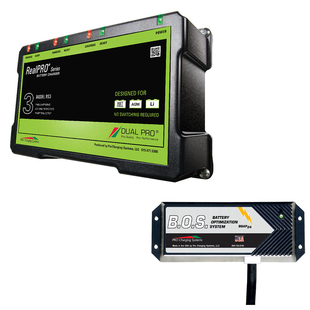 RS3 3 Bank Battery Charger w/3 Bank B.O.S.