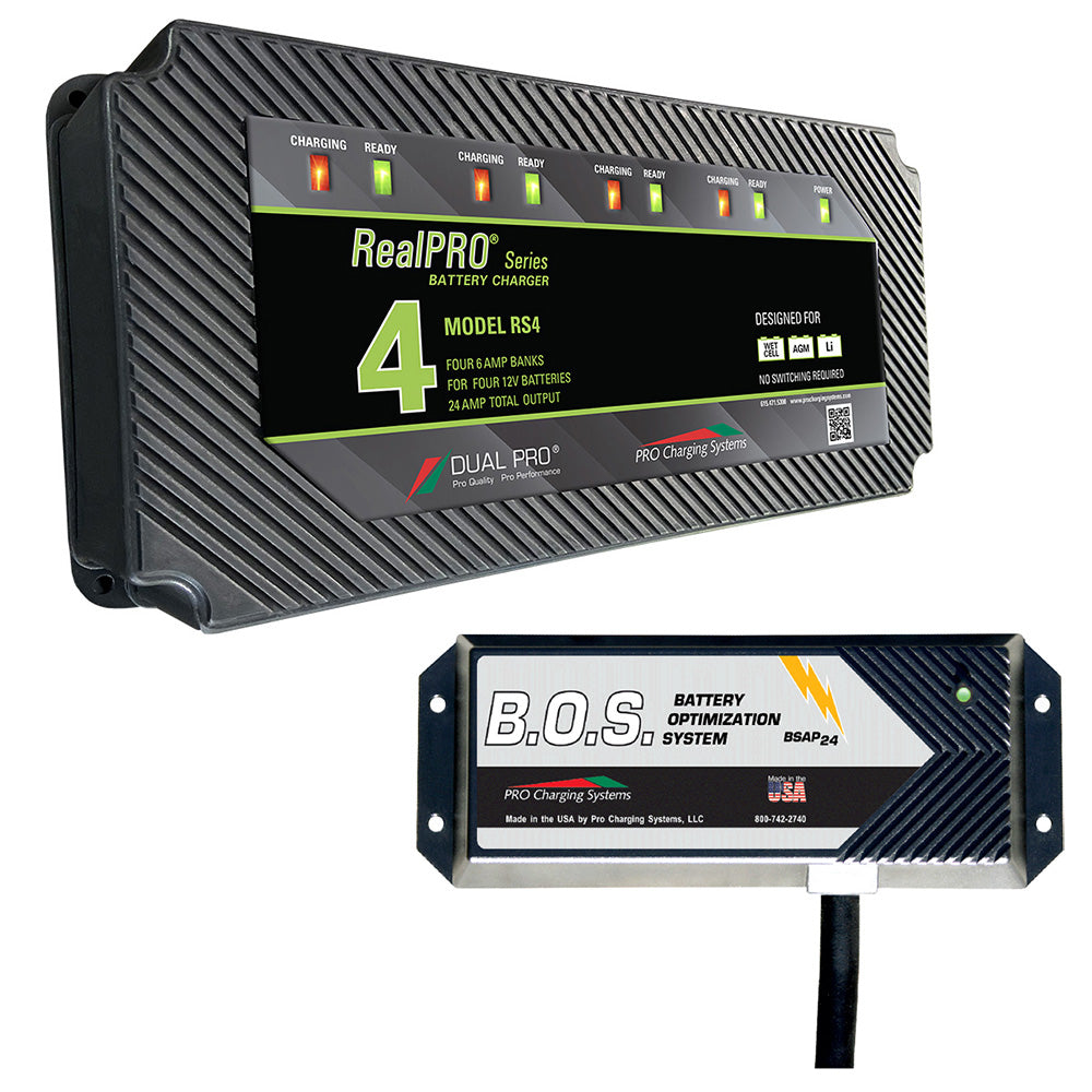 RS4 4 Bank Battery Charger w/2 Bank B.O.S.