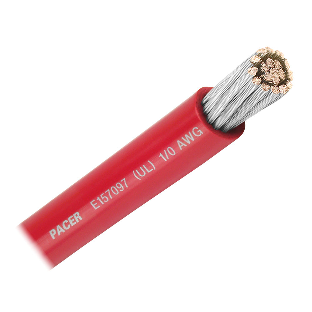 Red 1/0 AWG Battery Cable - 50'