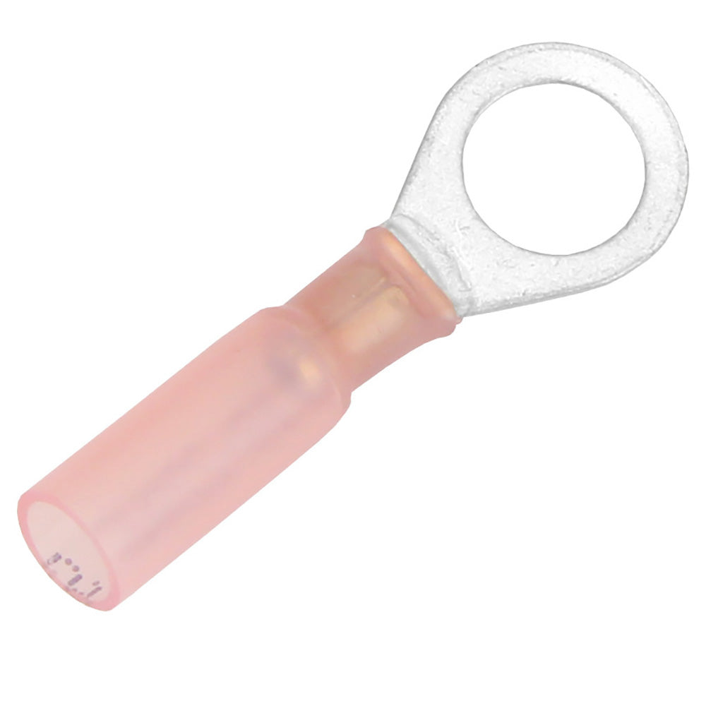 22-18 AWG Heat Shrink Ring Terminal - 5/16" Stud Size - 25 Pack
