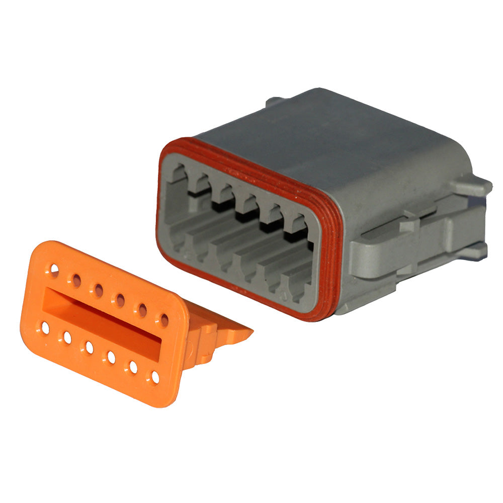 Deutsch DT Plug & Wedge Lock Kit - 12 Position - 5 Pack