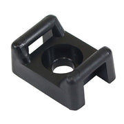 Screw Down Cable Tie Mount - #10 Screw Mount Method - Black - 100 Pack