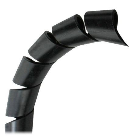 1" Spiral Wrap - Black - 100' Roll