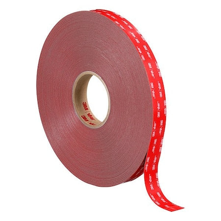 Double-Sided Foam Tape, 1 in W, 36 yd L, 25 mil, Acrylic Foam, Double-Sided, 9 PK