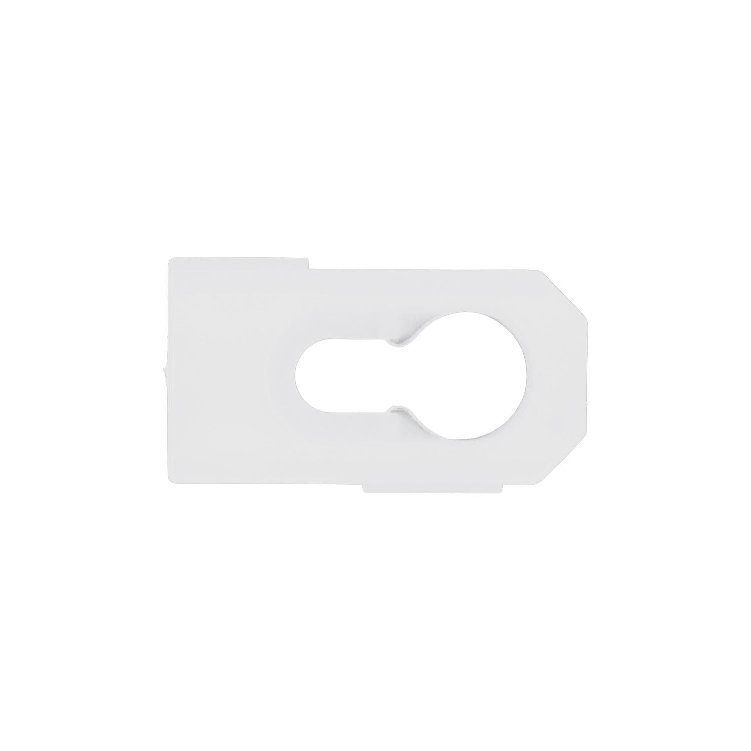 Moulding Clip For Landau Top - White Nylon