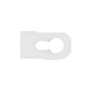 Moulding Clip For Landau Top - White Nylon