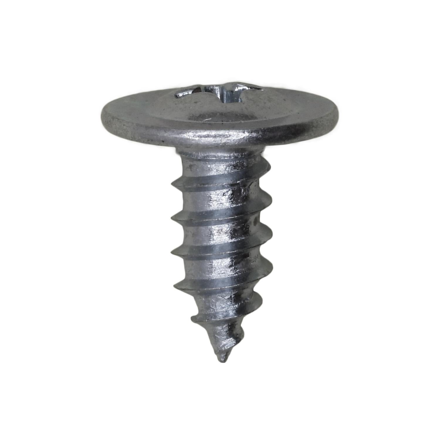 #8 x 3/8" Phillips Oval Washer Head Tapping Screw - Zinc
