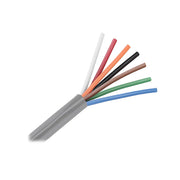 Unshielded 7 Conductor Cable - 100' - 18/7 AWG - White, Red, Orange, Black, Brown, Green, & Blue