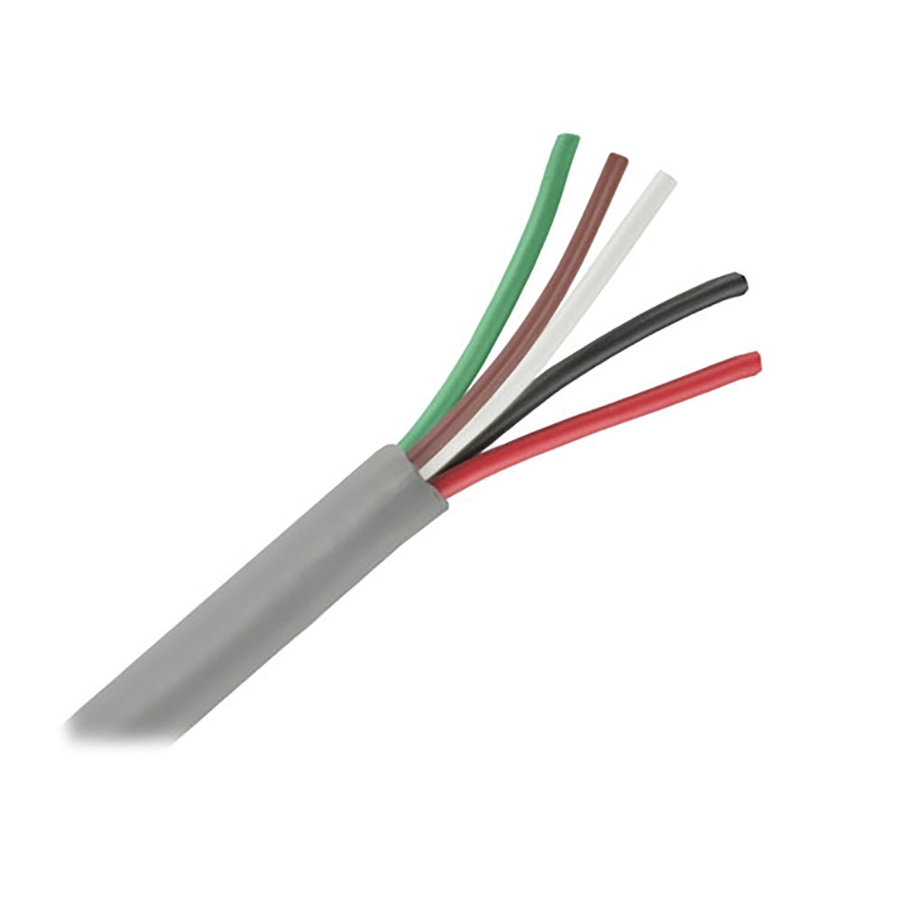 Unshielded 5 Conductor Cable - 25' - 18/5 AWG - Green, Brown, White, Black, & Red